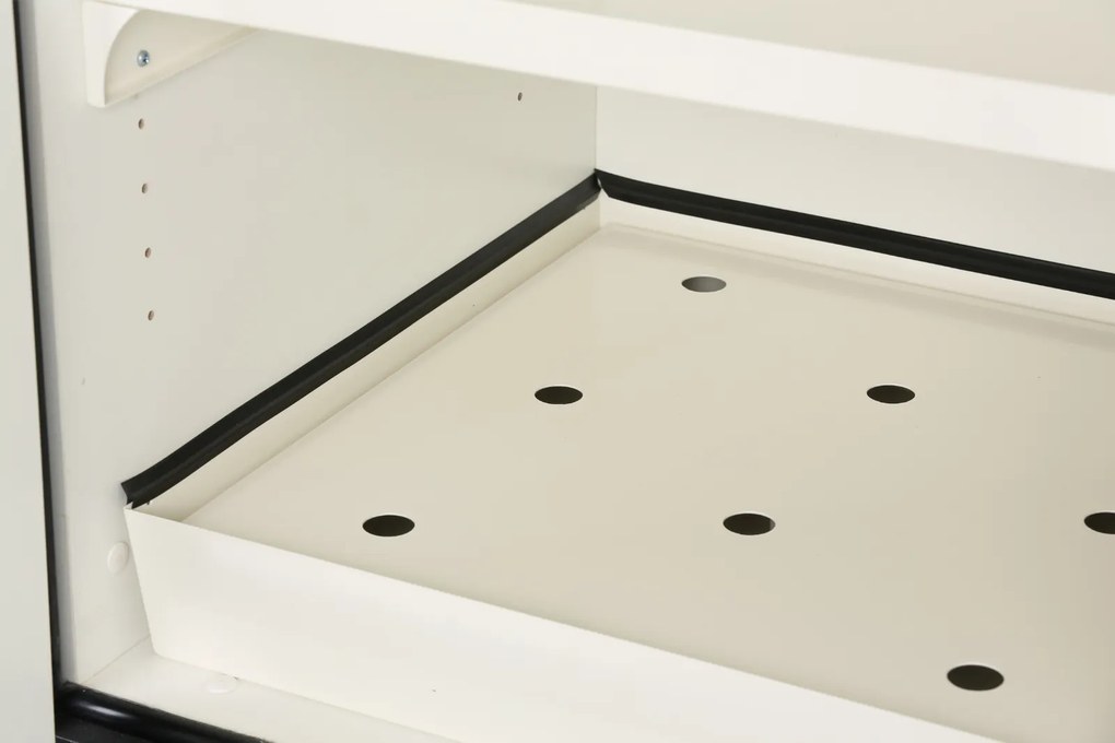 Szafa przeciwpożarowa na substancje niebezpieczne, typ 30, 1200 × 615 × 1950 mm, dwudrzwiowa