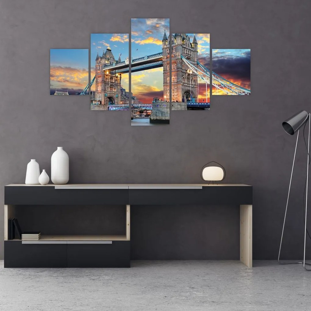Obraz - Tower Bridge, Londyn, Anglia (125x70 cm)