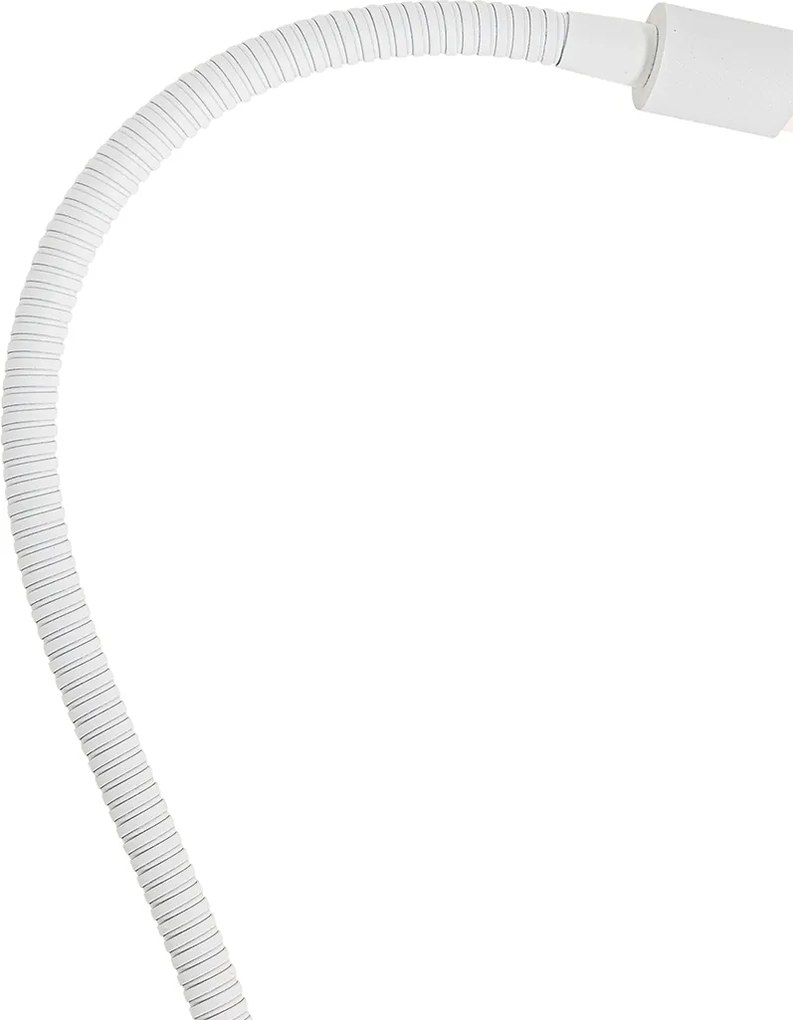 Lampa biurkowa z klipsem biała z LED i ściemniaczem dotykowym - Lionard