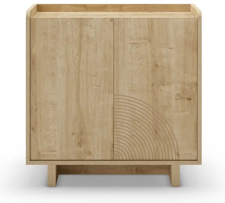 Szafka w dekorze dębu w naturalnym kolorze 80x80x40 cm Daira – Marckeric