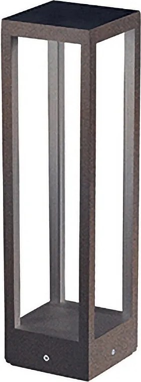 Home Pole - słupek ogrodowy LED do mocowania do podłoża - ciepłe światło nocne 3000K 230V 15W 1590lm szafran - Corten