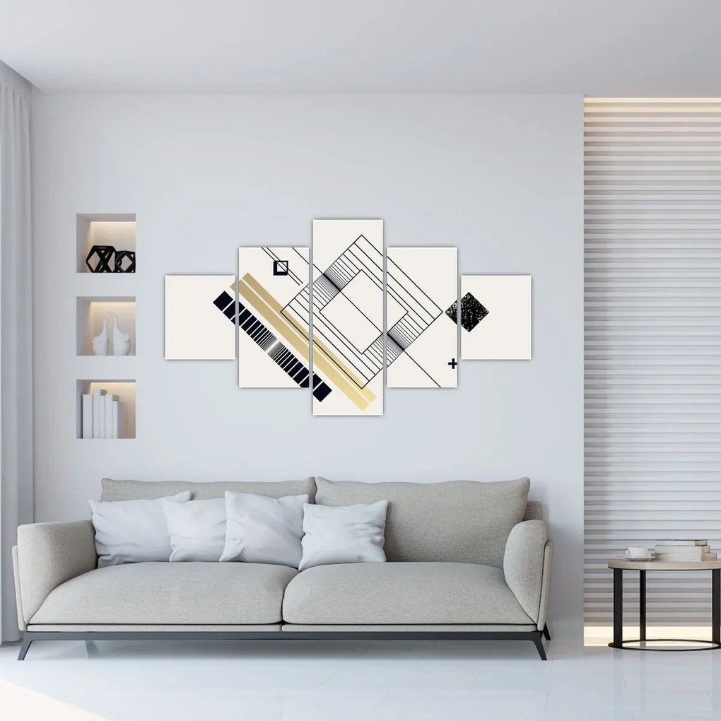 Obraz - Kształty geometryczne N⁰6 (125x70 cm)