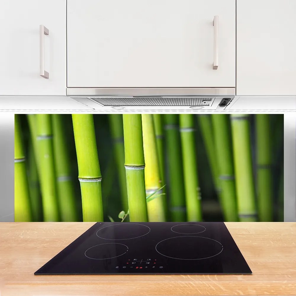 Panel nad blat kuchenny Zielone Łodygi Bambusa