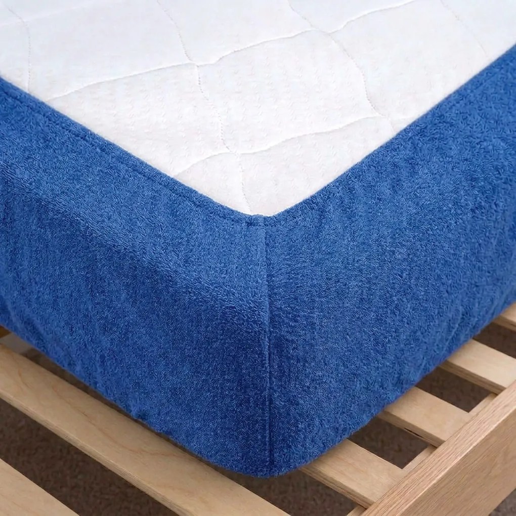 4Home prześcieradło frotte IDEAL królewski niebieski, 200–220 x 200 cm, 200–220 x 200 cm