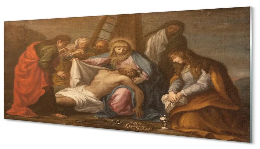 Szklany Panel Ukrzyżowany Jezus