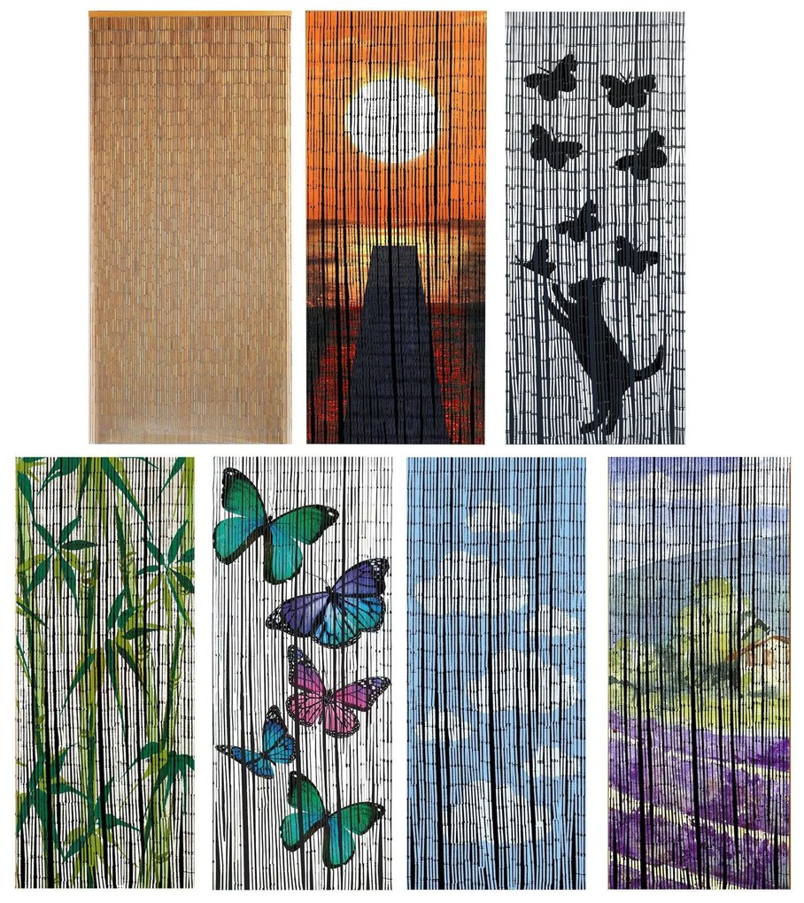 Zasłona bambusowa 90x200 cm