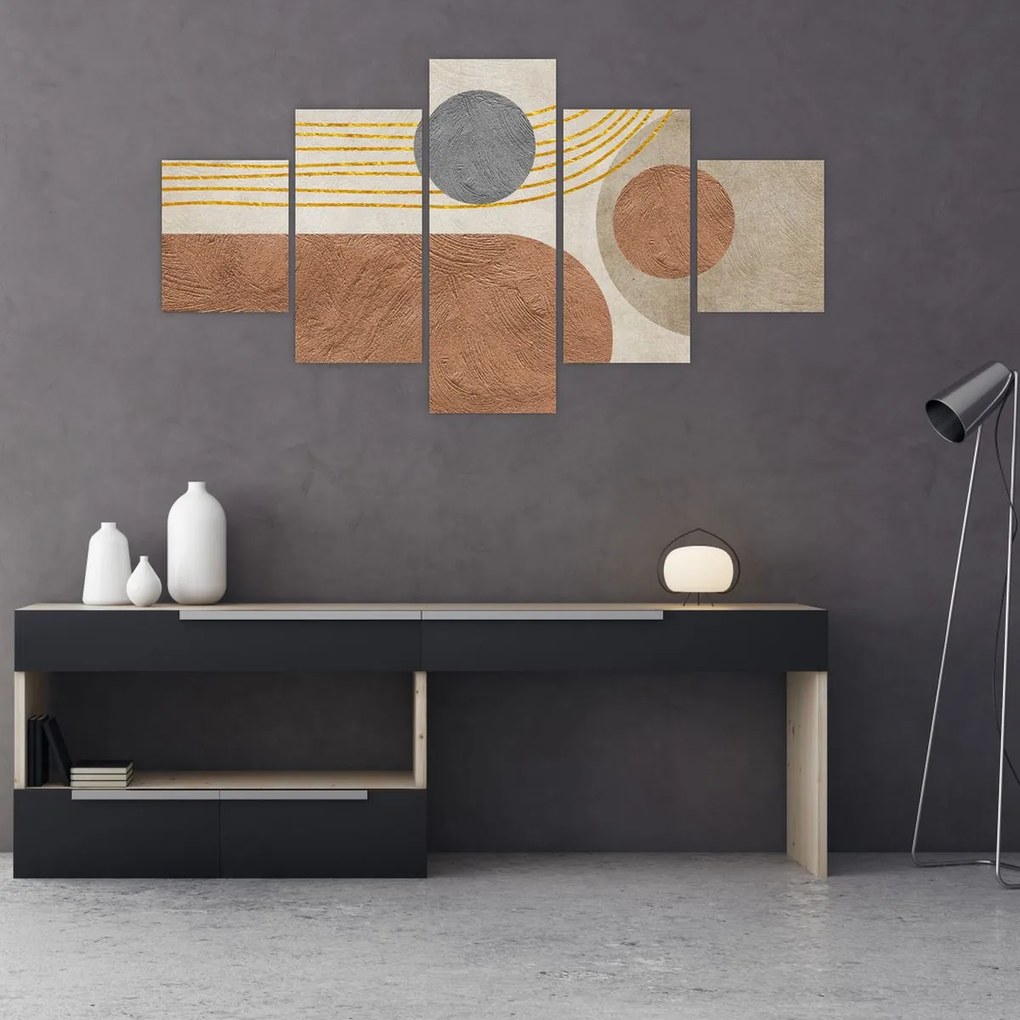 Obraz - Nowoczesny kolaż (125x70 cm)