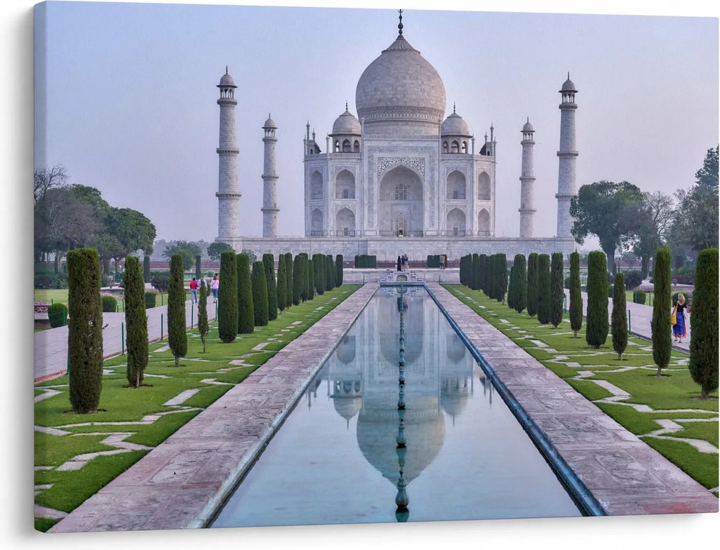 Obraz - Taj Mahal o wschodzie słońca (70x50 cm)