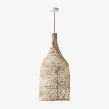 Lampa Sufitowa Embid Naturalny - Biała & ↑75 Cm Embid - Sklum
