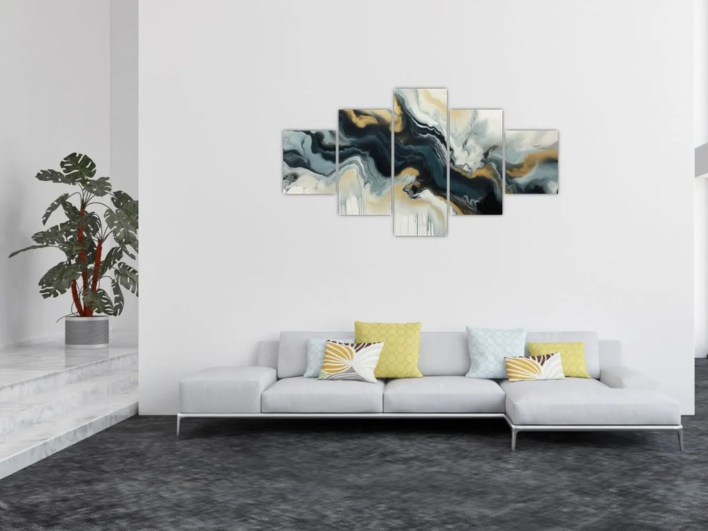 Obraz - Rysunek marmurkowy (125x70 cm)