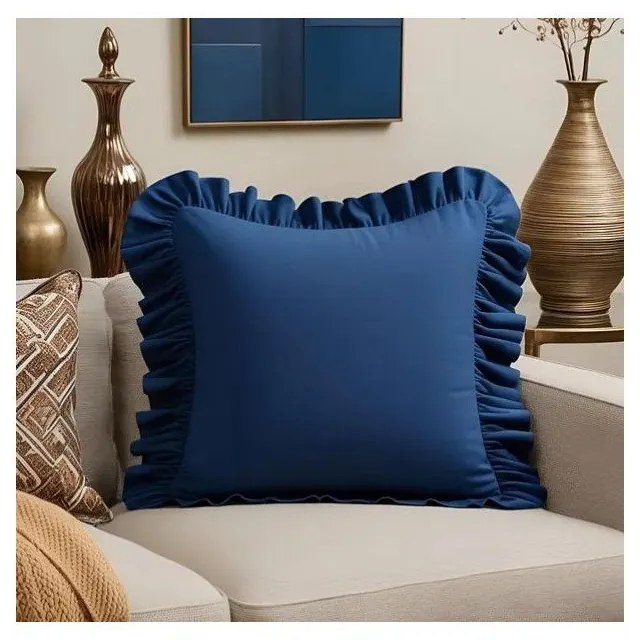 Poszewka na poduszkę z mieszanki bawełny 40x40 cm Ruffled – Mila Home