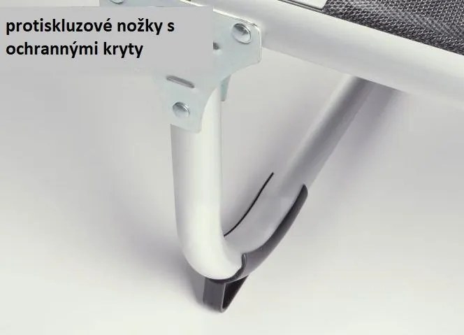 Leżak ogrodowy – składany, z dachem, czarny, 187cm