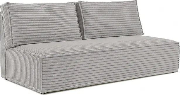 Sofa z Funkcją Spania MAVIA Szara Sztruksowa Japandi