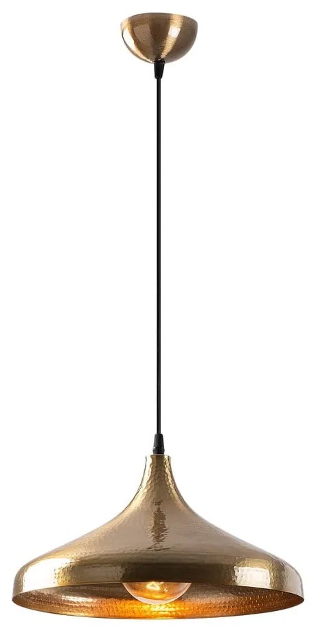 Lampa wisząca w kolorze brązu z metalowym kloszem ø 36 cm Tattoo – Opviq lights