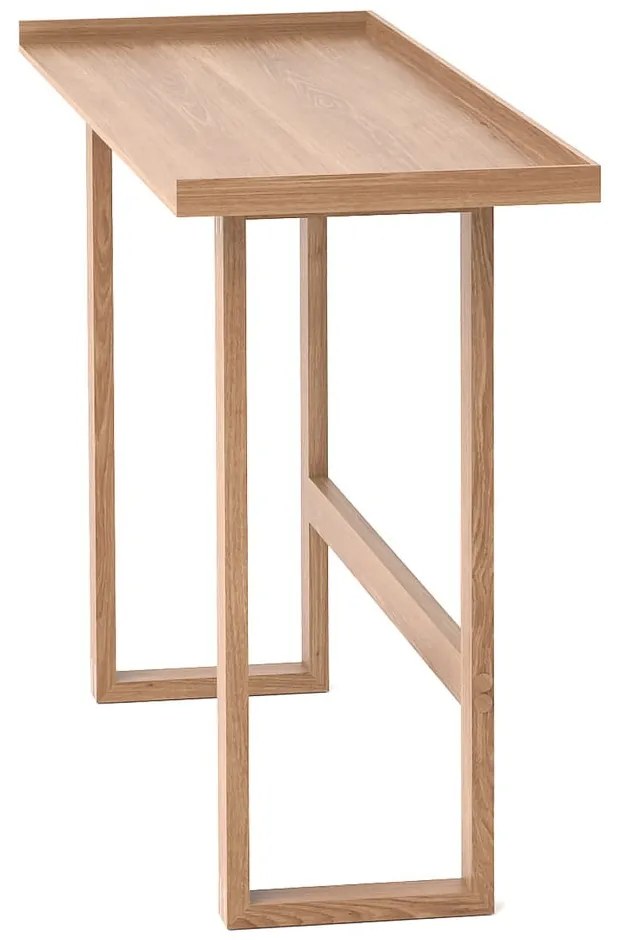 Biurko z litego drewna dębowego Wireworks Slim