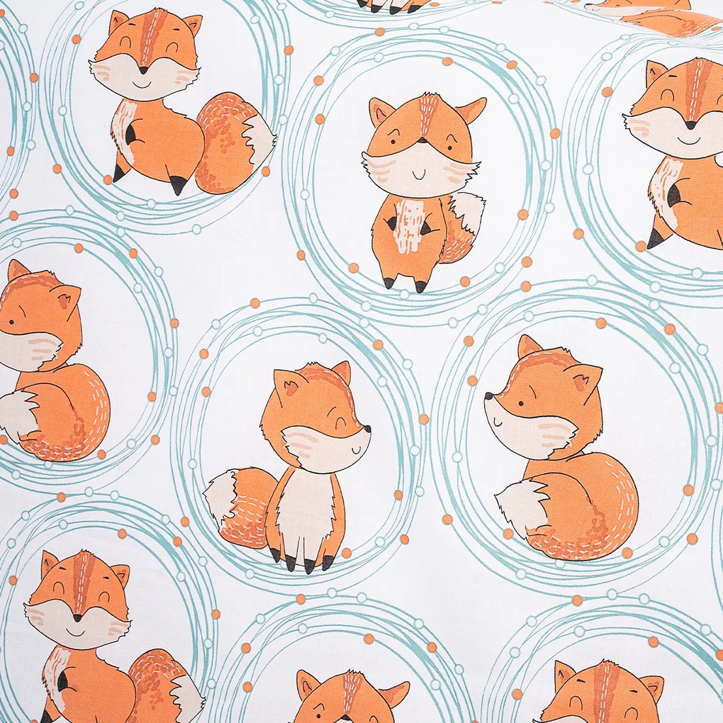 4Home Dziecięca pościel bawełniana do łóżeczka Foxes, 100 x 135 cm, 40 x 60 cm