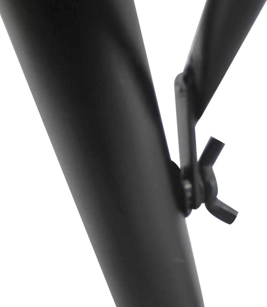 Outsunny Stół Wiszący Balkonowy Półokrągły Regulowana Wysokość Metalowy Czarny 60x45x50cm | Aosom PL