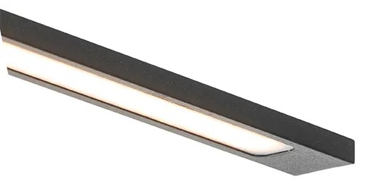 Nowoczesna lampa ścienna czarna 62 cm z wbudowaną diodą LED IP44 - Jerre Nowoczesny Oswietlenie wewnetrzne