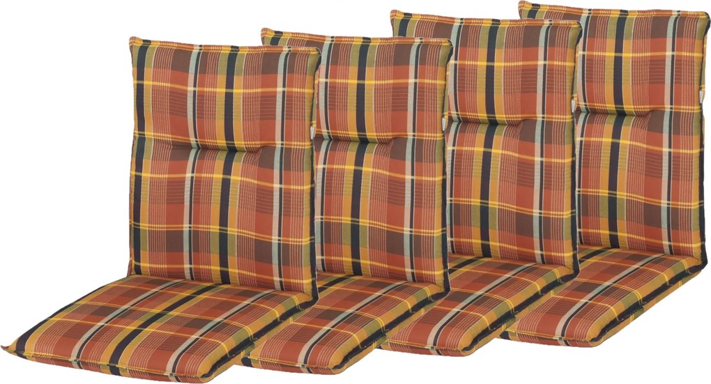 Doppler SPOT 24 niski - zestaw 4 szt. zestaw 4 szt. poduszek na krzesło z niskim oparciem