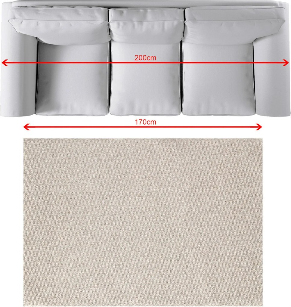 Dywan Solaro linen grey 120x170 cm