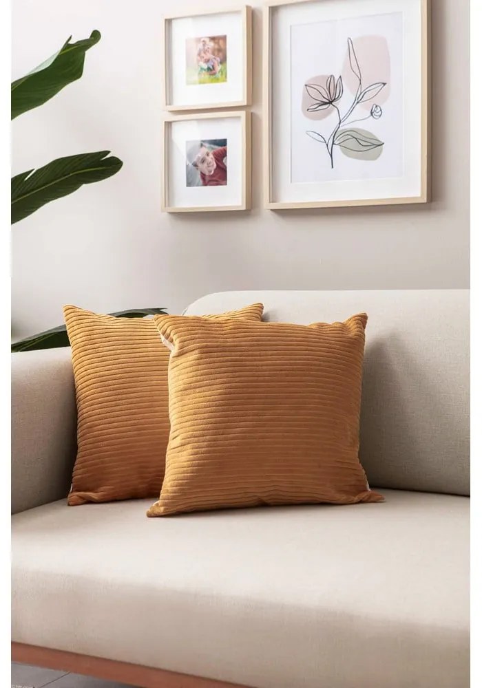 Sztruksowe poszewki na poduszki zestaw 2 szt. 43x43 cm – Mioli Decor