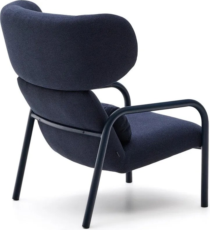 Ciemnoniebieski fotel Inari – Kave Home