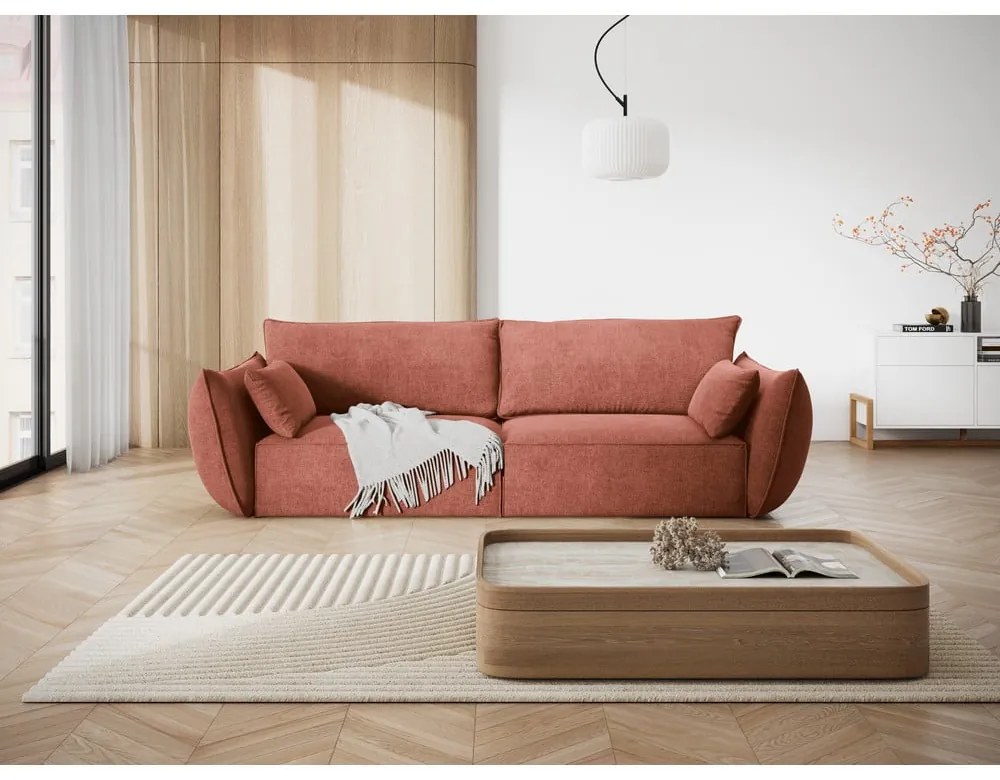 Czerwona sofa 208 cm Vanda – Mazzini Sofas