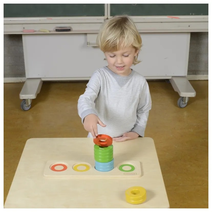 Masterkidz gra nauka liczenia kolorów rozmiarów układanka montessori