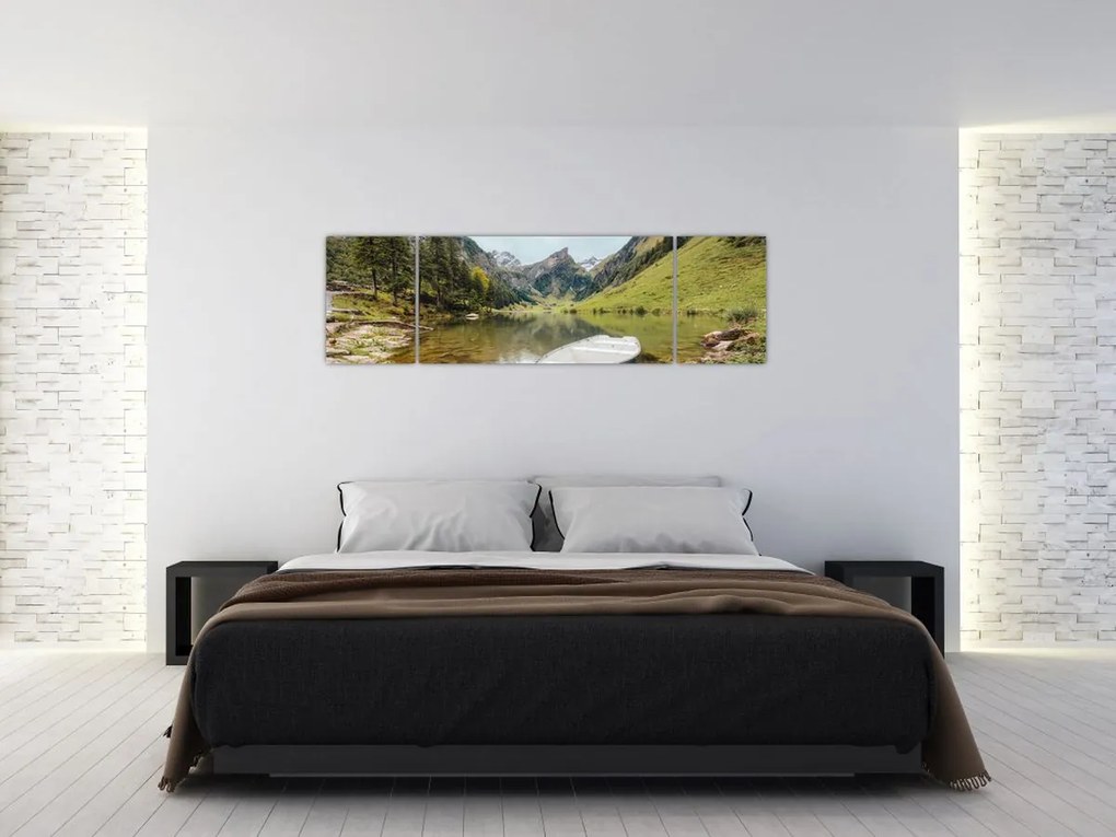 Obraz - Seealpsee, jezioro w Szwajcarii (170x50 cm)
