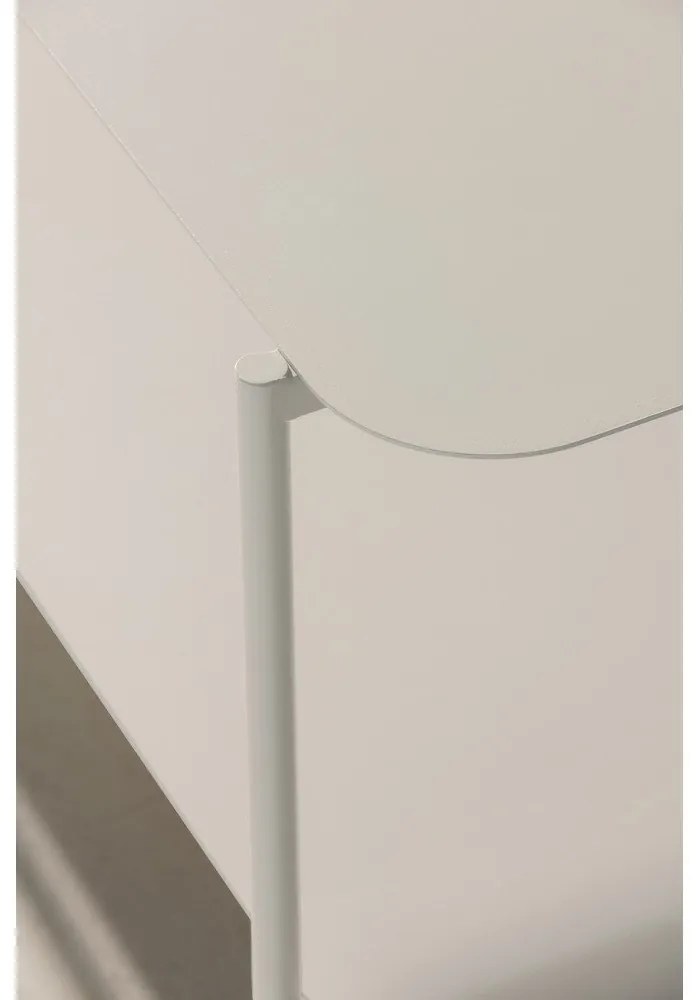 Kremowy metalowy stolik 58x90 cm Beatrix – MOME