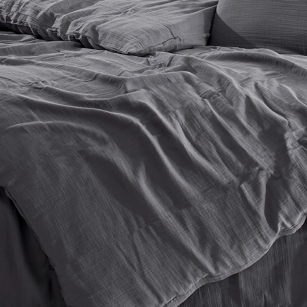 4Home Pościel muślinowa Steel, 135 x 200 cm, 80 x 80 cm