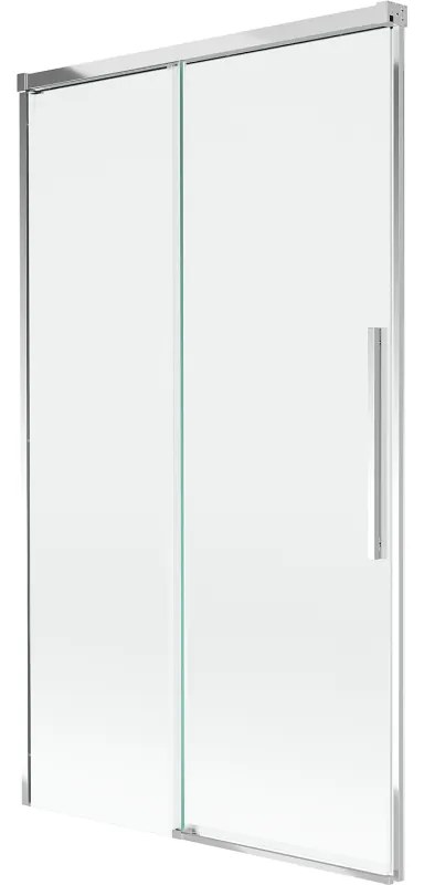 Mexen Rox parawan nawannowy 2-skrzydłowy rozsuwany 100 x 150 cm, transparent, chrom - 8C9-100-001-01-00