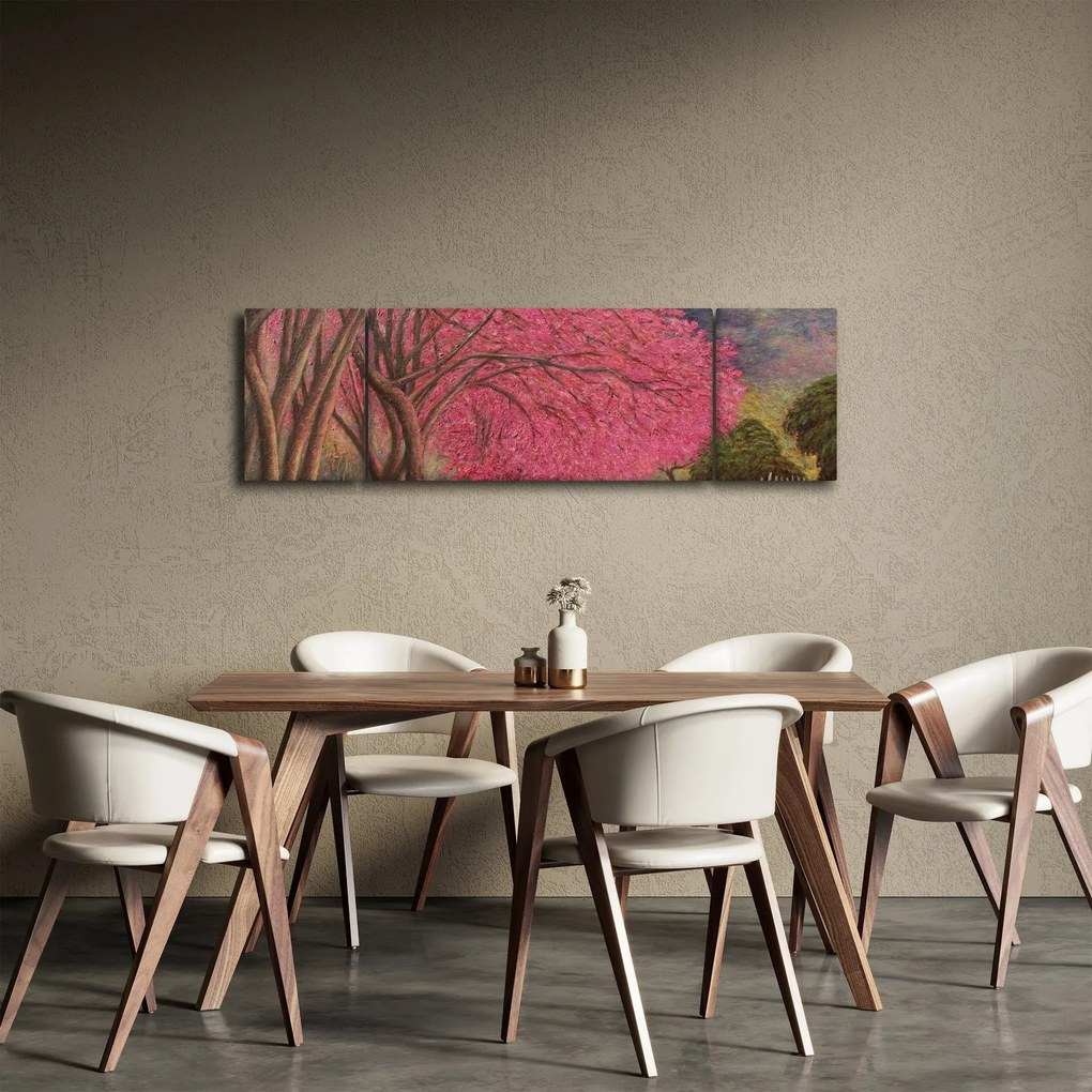 Obraz kwitnących drzew (170x50 cm)