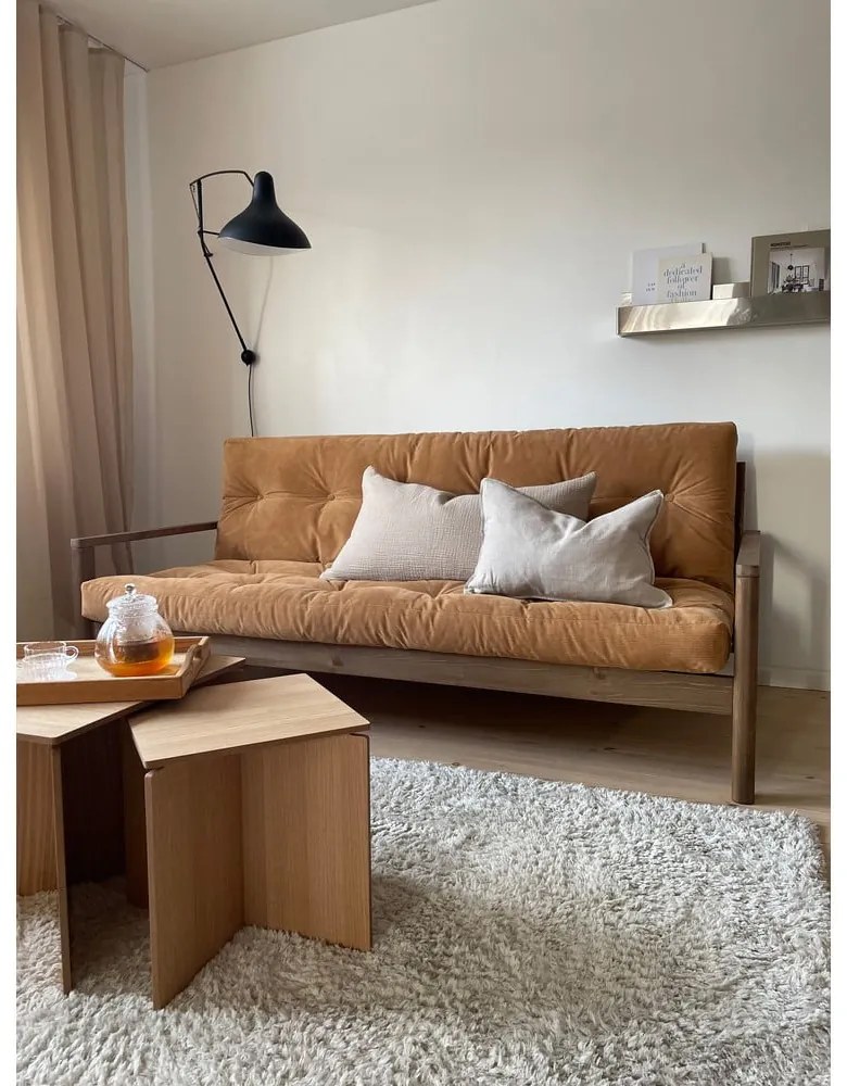 Ciemnoszara rozkładana sofa 205 cm Knob – Karup Design