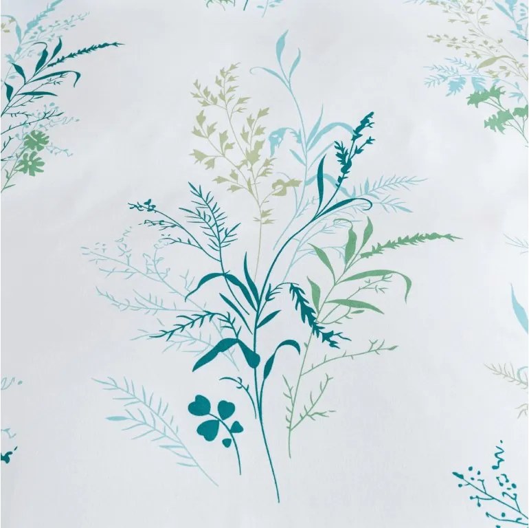 PrzytulneMieszkanie.pl PrzytulneMieszkanie.pl Pościel z mikroflanelu VERDELLE biało-zielona Rozmiar pościeli: 2 szt 70 x 90 cm | 200 x 220 cm