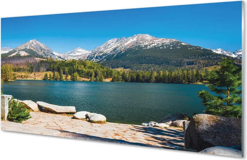 Panel nad Blat Kuchenny Górskie Jezioro wśród Szczytów