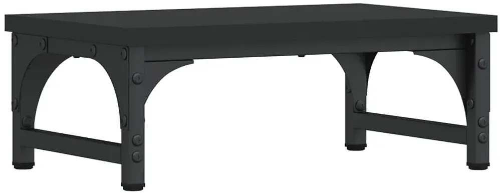 Czarna minimalistyczna nadstawka na biurko W4-N77