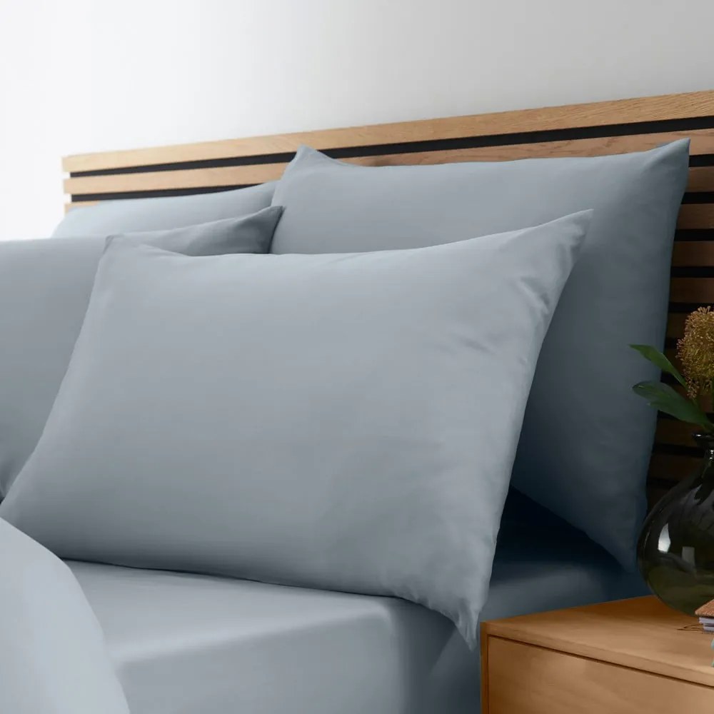 Niebieskoszara pościel dwuosobowa z mikrowłókna 200x200 cm So Soft Easy Iron – Catherine Lansfield