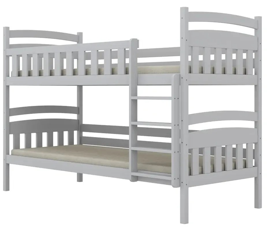 Łóżko piętrowe JULITA 160x80 białe drewniane KOCOT KIDS