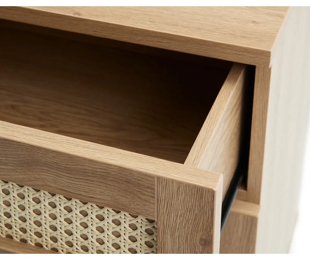 Niska komoda w dekorze dębu w naturalnym kolorze 80x75 cm Pensacola – Unique Furniture