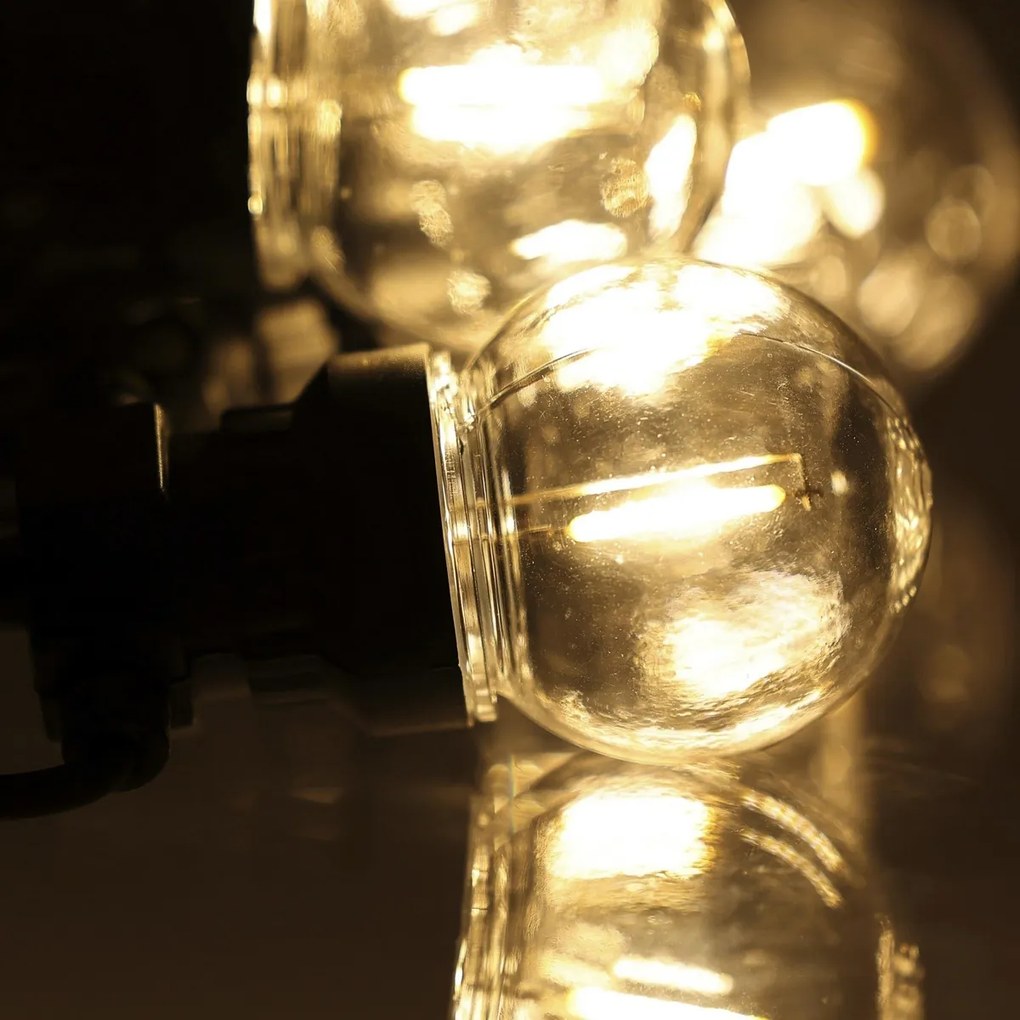 Retlux RGL 115 Łańcuch imprezowy z żarówkami, 10x LED żółty, 5+3 m