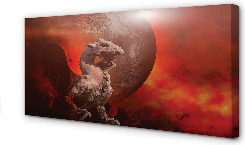 Fotoobraz na płótnie Ognisty Smok