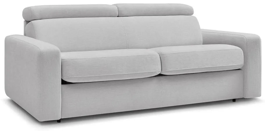 Jasnoszara rozkładana sofa 215 cm Monaco – Bobochic Paris