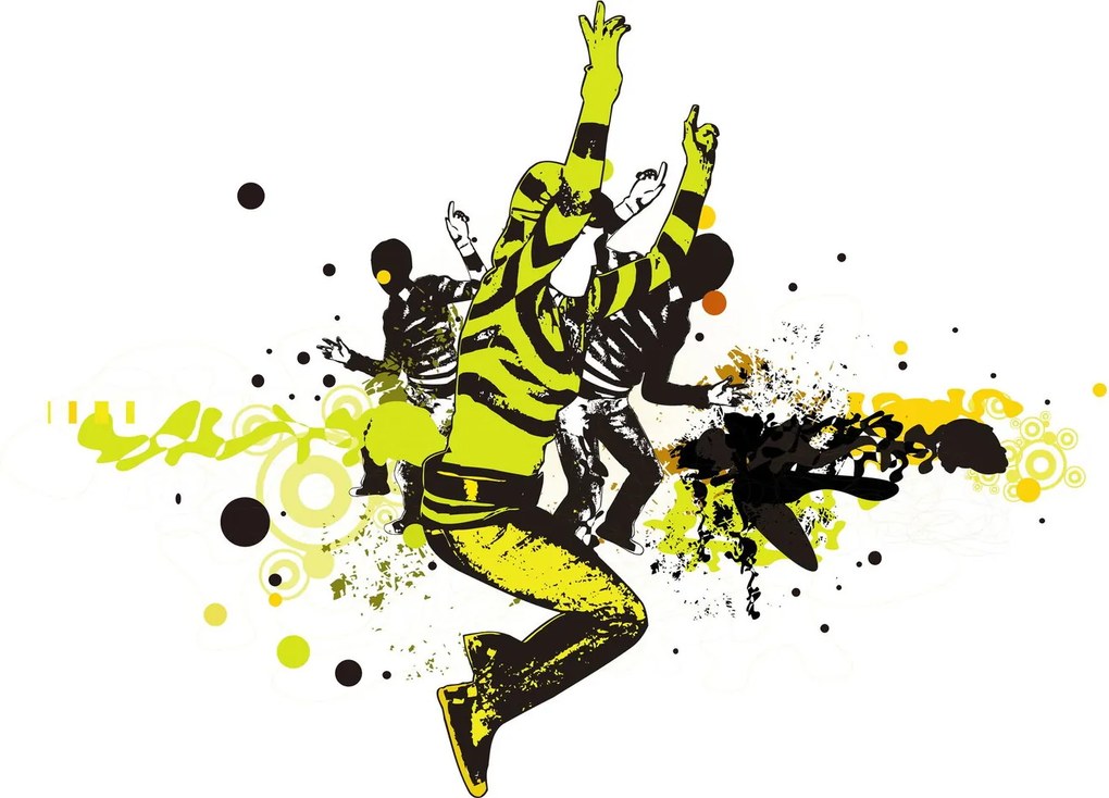 Obraz na szkle - Street dance (70x50 cm)