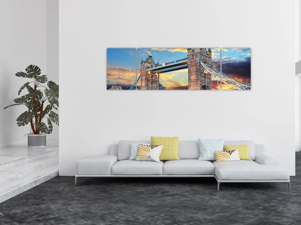 Obraz - Tower Bridge, Londyn, Anglia (170x50 cm)