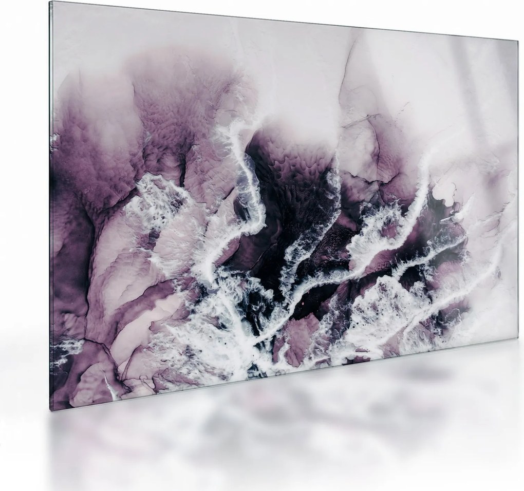 Obraz na szkle - Fioletowy marmur N⁰2 (70x50 cm)
