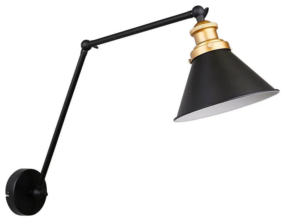 Czarny metalowy kinkiet Fundo – Candellux Lighting