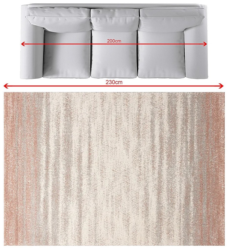 Dywan Softness cream/nude rose 160x230cm