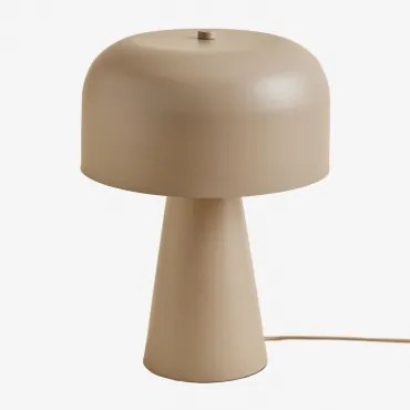 Metalowa Lampa Stołowa Gyula Nude Beżowy - Sklum