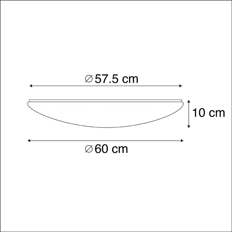 Lampa sufitowa LED 60cm efekt gwiaździstego nieba z pilotem - Extrema Nowoczesny Oswietlenie wewnetrzne